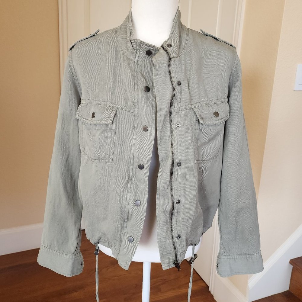 𝅺Rails Collins Green Jacket Casual Military Chore Utility Lightweight Zip Small